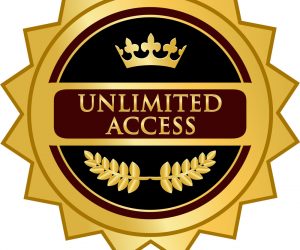W unlimited-access-gold-icon-vector-16379600